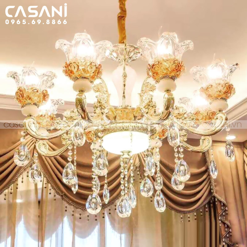 Chia sẻ mẹo bố trí đèn chùm giá rẻ Casani siêu chất lượng